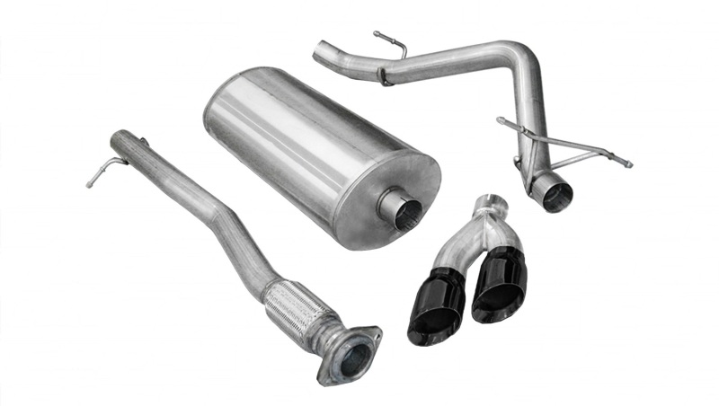 Chevrolet Silverado Performance Exhaust - CORSA Performance - Cat-Back Sport - Black - 2009